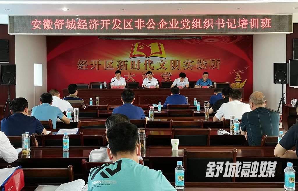 5月29日上午，舒城经济开发区召开非公党建工作推进会