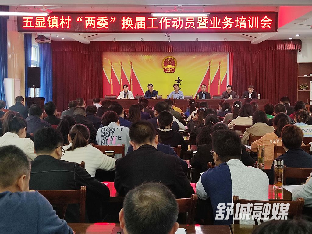 五显镇村（街）“两委”换届工作动员暨业务培训会照片
